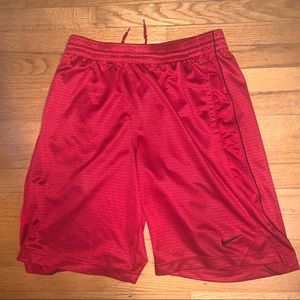 Nike Basketball Athletic Shorts Red Men's Medium